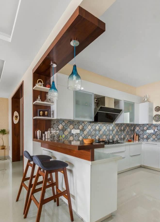 Cuisine moderne blanc et bois